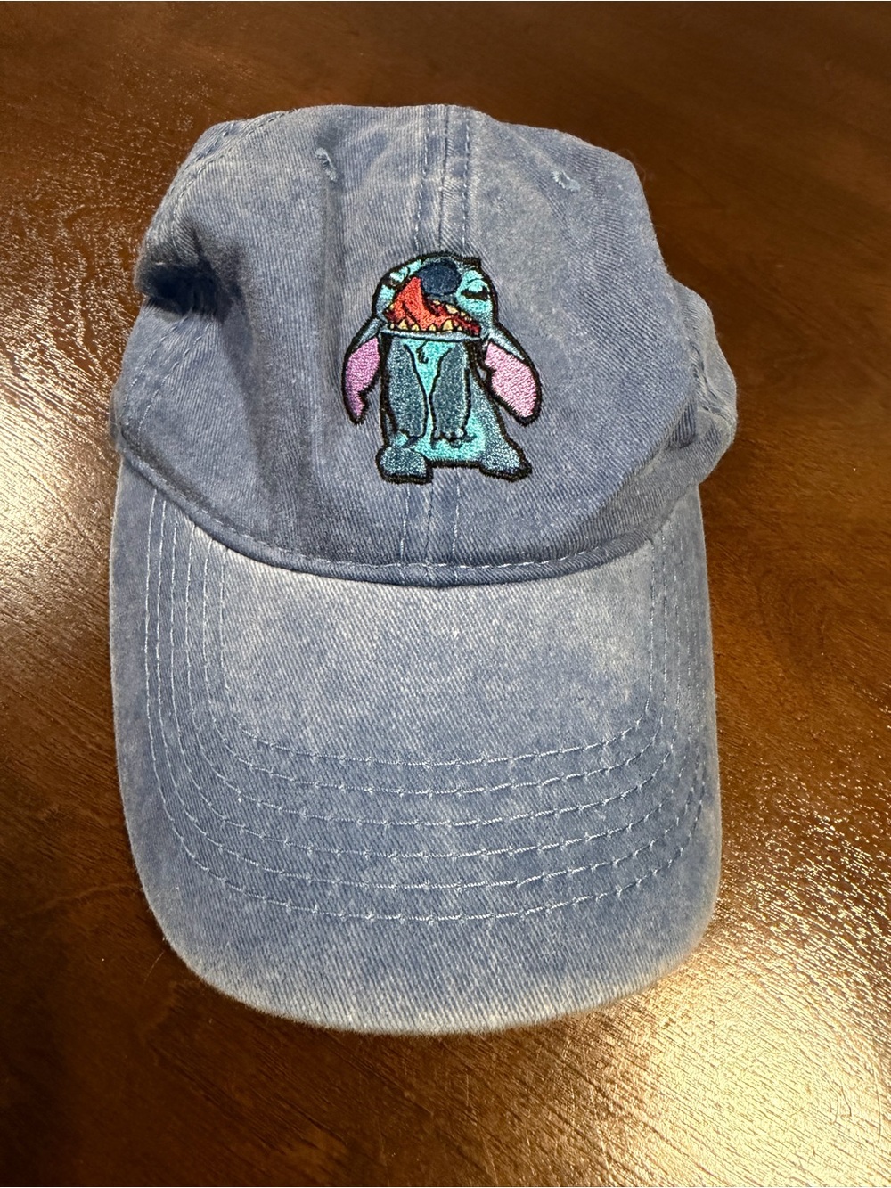 Denim Blue Cap with Embroidered stitch
